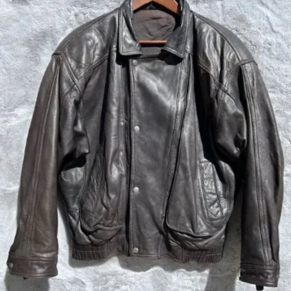 EUC Milano Connection by Taka-Q Soft Leather Jacket Rare Italian Designe…